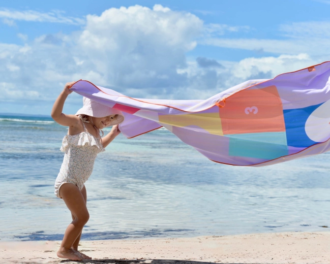 Quut kinder-speelhanddoek met hinkelspel 140 × 70 cm