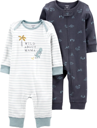 Carter’s rompers voor jongens, 2 stuks, blauw, maat 46