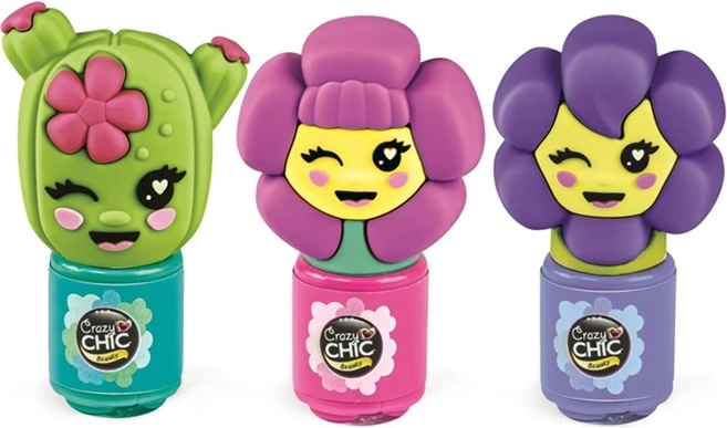 Clementoni Crazy Chic creatieve set voor nageldecoratie met bloemenapplicator