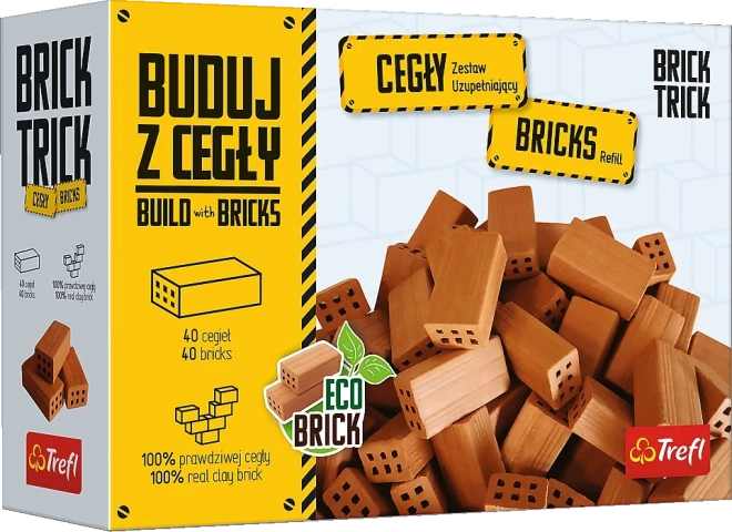 Trefl Brick Trick aanvullingsset lange bakstenen – 40 stuks