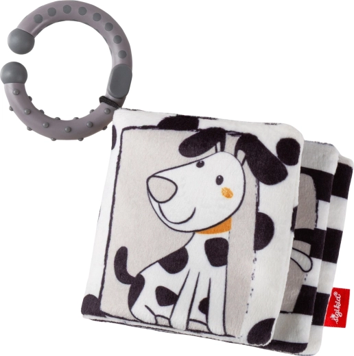 Sigikid zachte interactieve stoffen babyboekje – dalmatiër