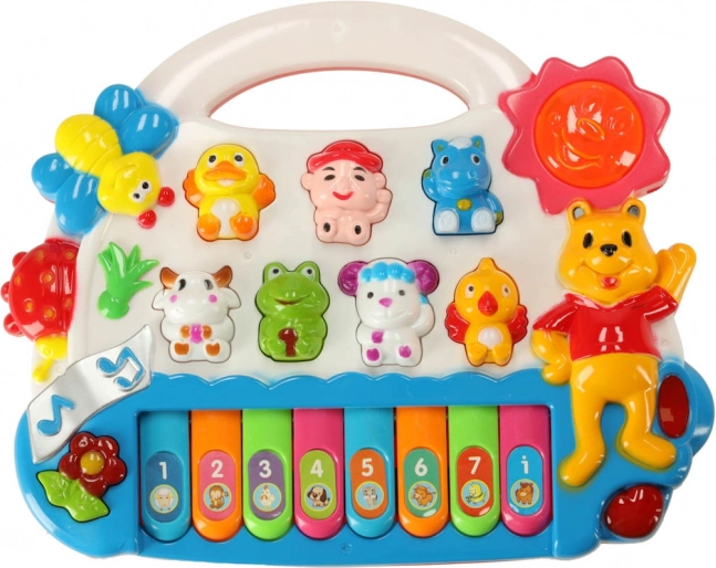 Interactieve kinderpiano met dierengeluiden