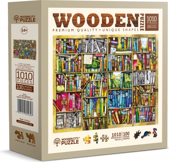 Houten puzzel Boekenkasten Police 1010 stukjes
