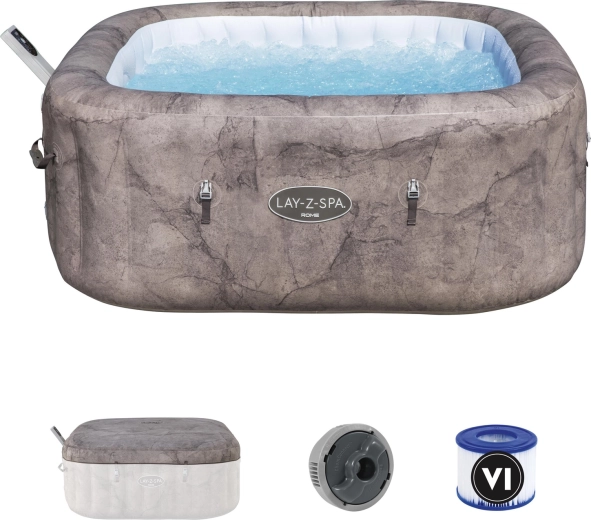 Lay-Z-Spa Rome Smart AirJet bubbelbad 180 × 180 × 71 cm