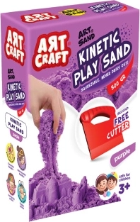 Art Craft kinetisch zand paars 500 g