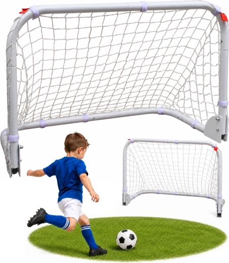 Opvouwbaar kinder-voetbaldoel 90 × 60 × 50 cm