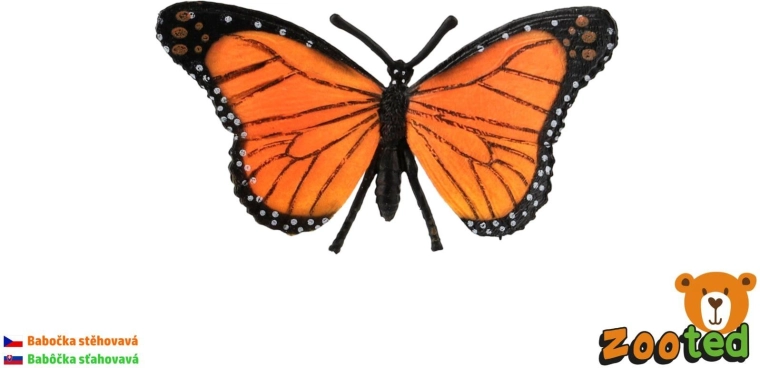 Figuur van de monarchvlinder Zooted 11 cm