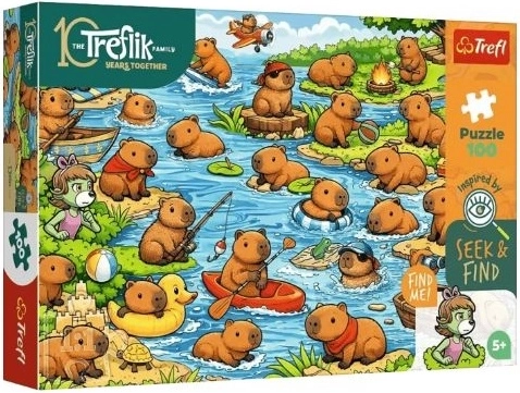 Trefl puzzel Seek and Find capibara’s 100 stukjes