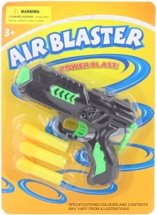 Plastic speelgoedpistool met foamkogels voor kinderen