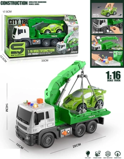 Takelwagen met geluid en sleepauto
