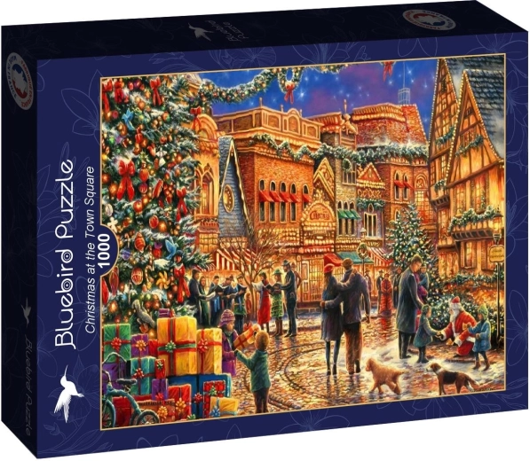 Bluebird puzzel Kerst op het plein 1000 stukjes - 1 stuk