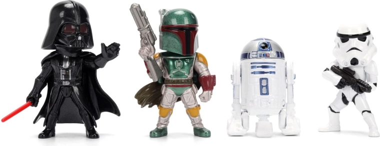 Vier iconische Star Wars-personages