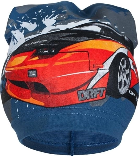 Lente kindermuts New Baby auto blauw