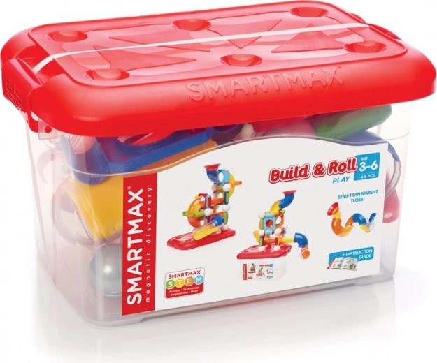 SmartMax - Magnetische bouwset met knikkerbaan, 44 stuks