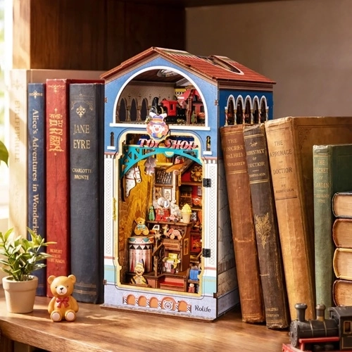 Magische miniatuur van een speelgoedwinkel