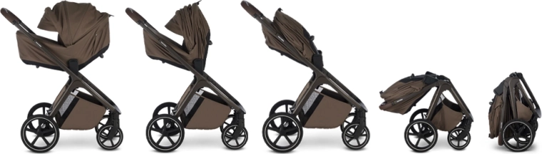 Kinderwagen die met het kind meegroeit