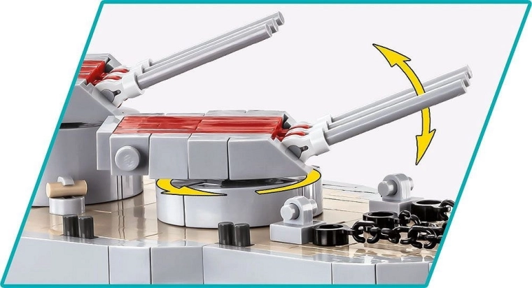 Getrouwe details en draaibare koepels