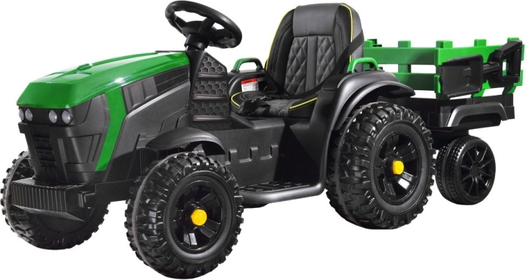Tractor met afneembare aanhanger