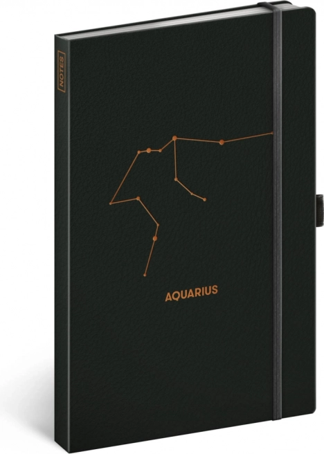 Notitieboek Dierenriem Waterman, gelijnd 13 × 21 cm