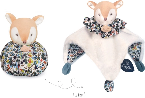 Doudou knuffeldoekje hertje 3-in-1