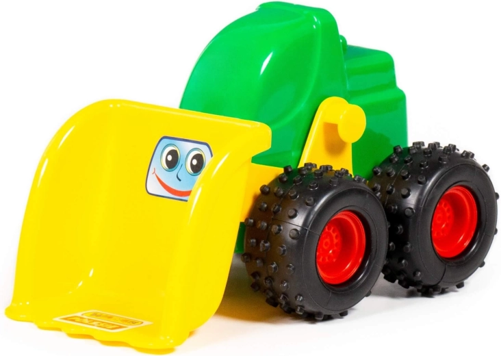 Kleine tractorlader met beweegbare bak - 1 stuk