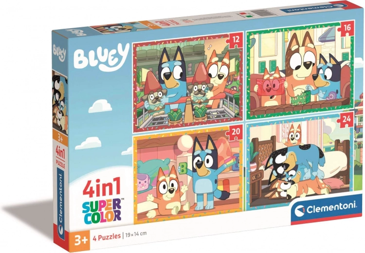 Puzzel 4 in 1 Bluey