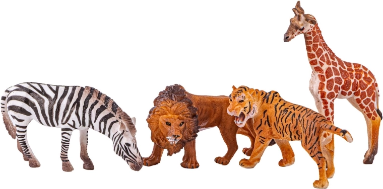 4 realistische figuurtjes voor een thuissafari
