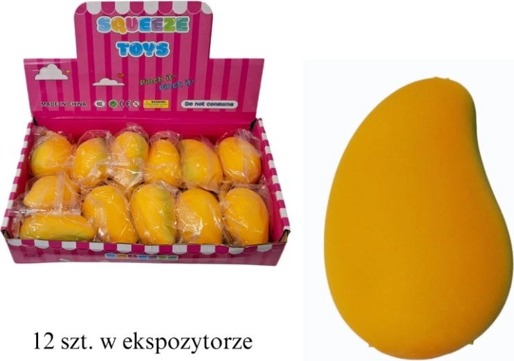 Kneedbal in de vorm van een mango - 1 stuk
