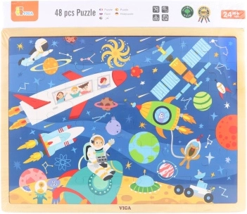 Houten puzzel Ruimte 48 stukjes
