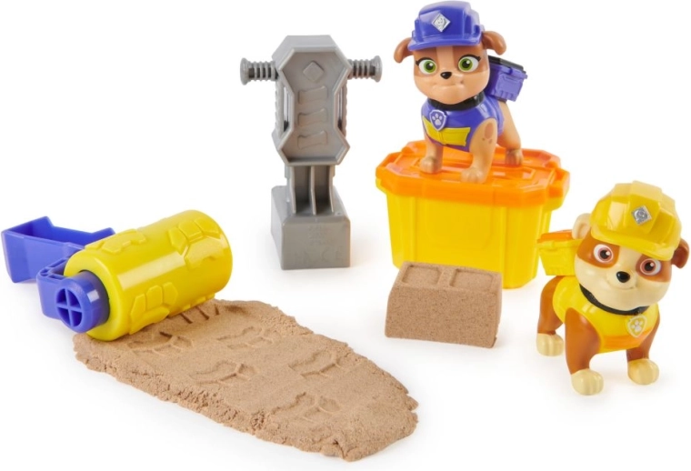 PAW Patrol Rubble & Crew bouwset Rubble en Mix met Kinetic Sand en accessoires
