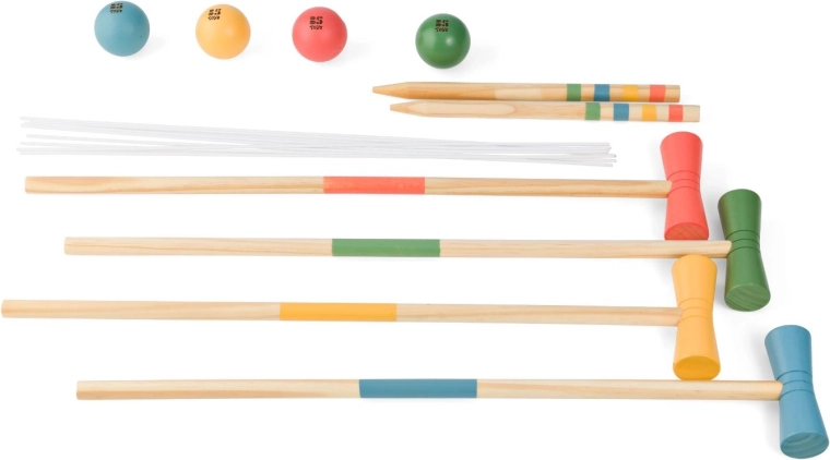 Houten buitenspel croquet