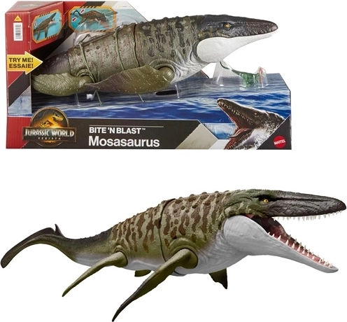Jurassic World Mozasaurus met bijtaanval