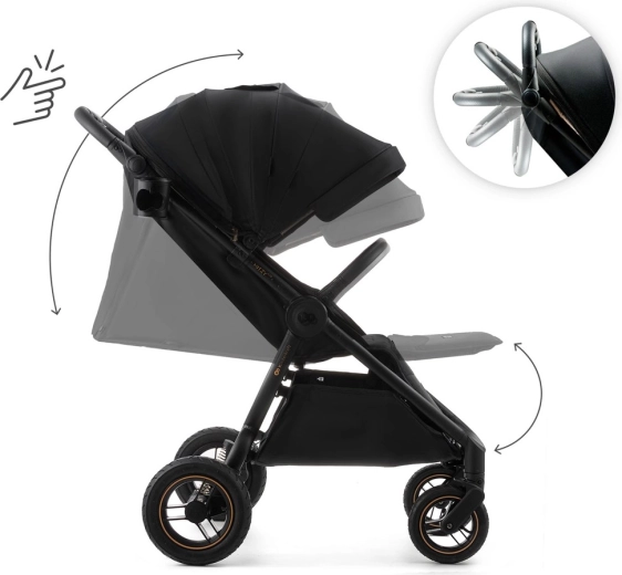 Grote kap met UPF50+ en slimme ventilatie