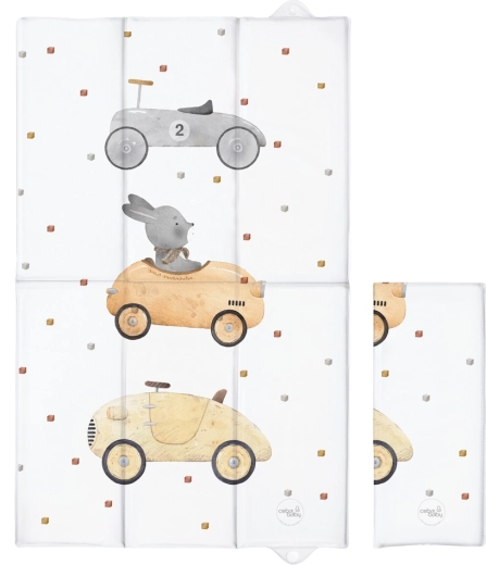 Ceba Baby reisverschoonmat basic bunny driver 80 × 50 cm - 1 stuk