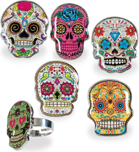 Ring Sugar Skull - 1 stuk