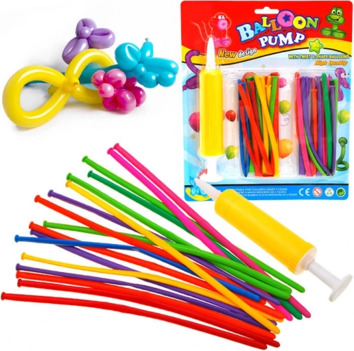 Lange modelleerballonnen met pomp