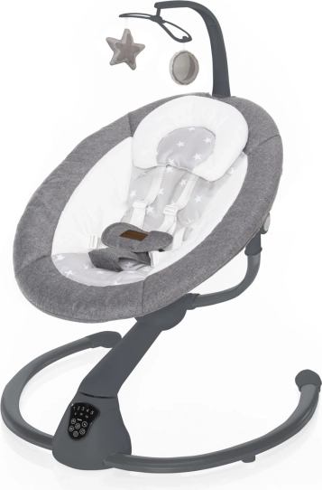 Babywip Lullaby, grijze sterren