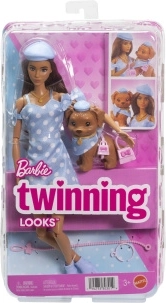 Barbie Twinning Looks pop en hondje met accessoires