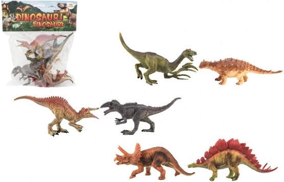 Plastic dinosaurus set van 6 stuks