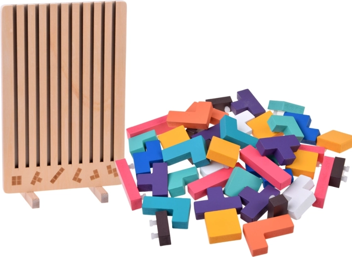 Stabiel houten bord met groeven