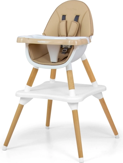 Eetstoel Milly Mally Malmo 2-in-1 beige