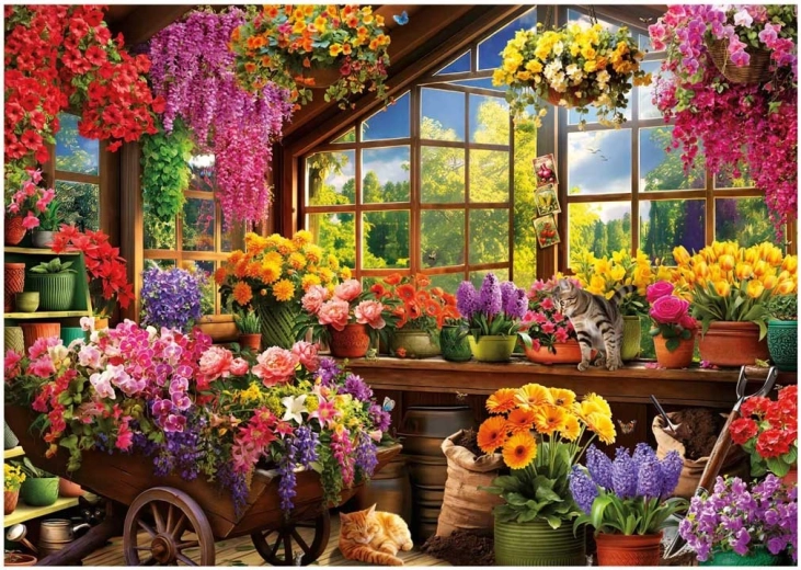 Educa puzzel Tuinhuis 1500 stukjes