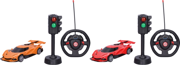 RC-auto met verkeerslicht met afstandsbediening 23,5 cm - 1 stuk