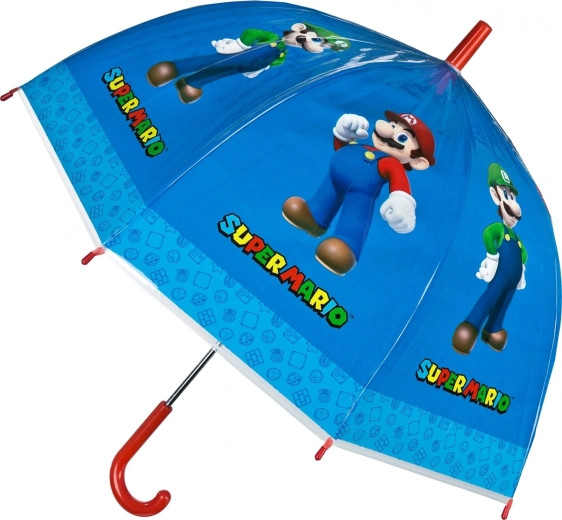 transparante handmatige paraplu Super Mario