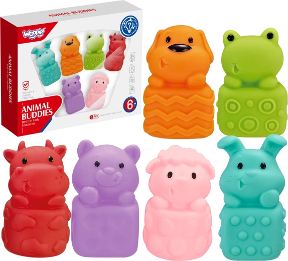 Woopie sensorische diertjes voor in het water - set van 6 stuks