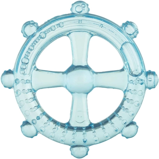 Koelend bijtspeeltje Akuku stuurwiel blauw