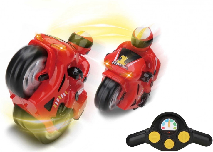 Afstandsbedienbare motorfiets met effecten