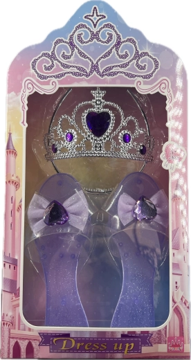 Prinsessenset met paarse muiltjes