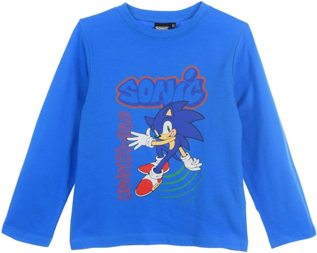Blauw katoenen Sonic T-shirt