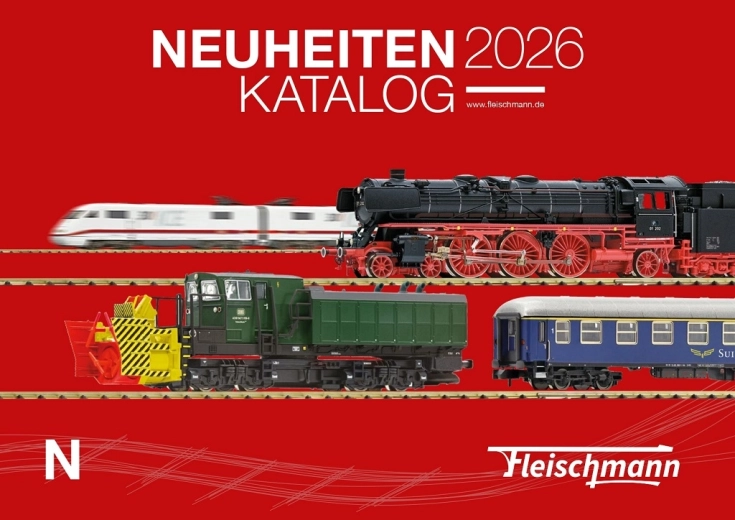 Fleischmann nieuwighedencatalogus 2026 (Engels)